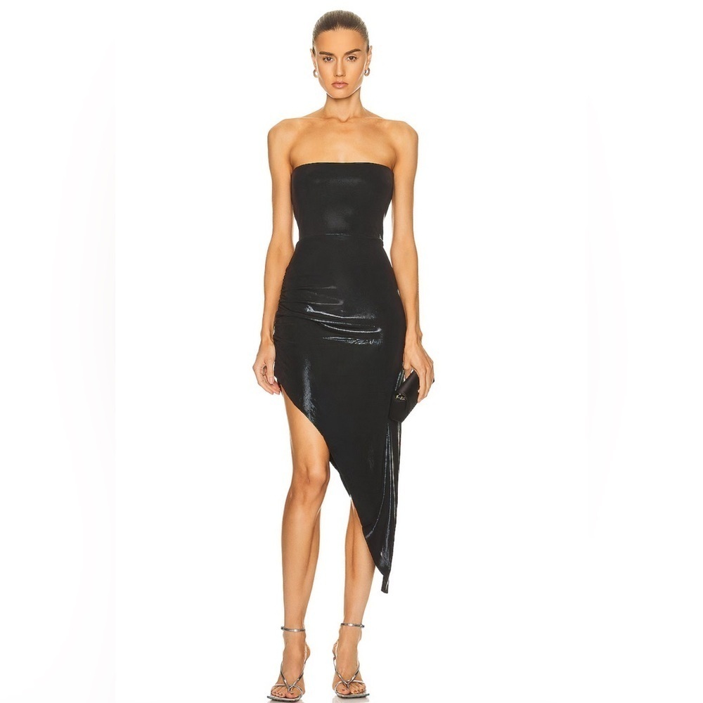 Norma Kamala | Strapless Side Drape Gown
